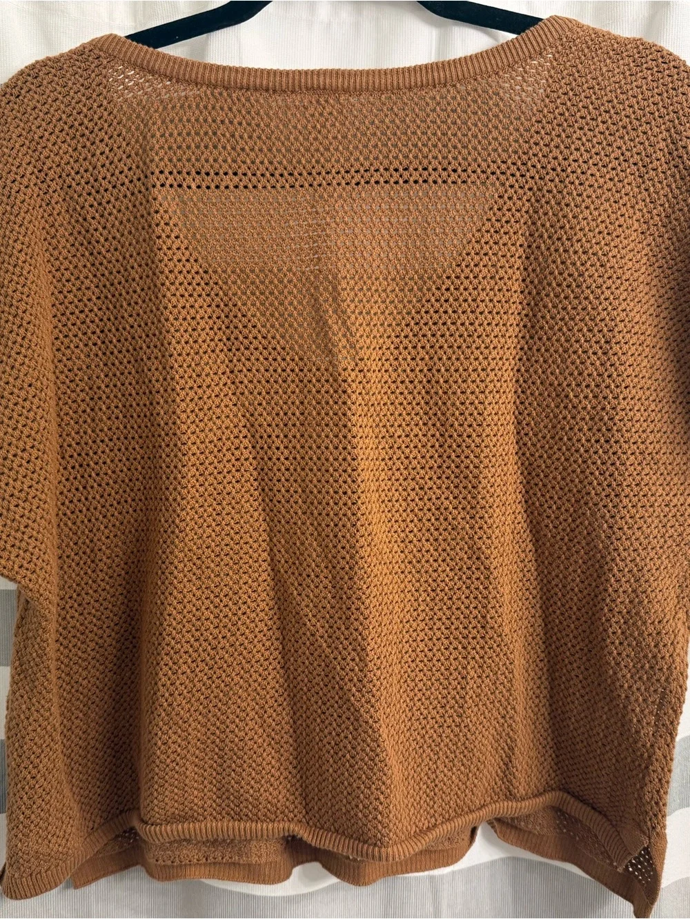 Pact Womens Beachside Knit Set Large Organic Cotton Linen Blend Brown Beach